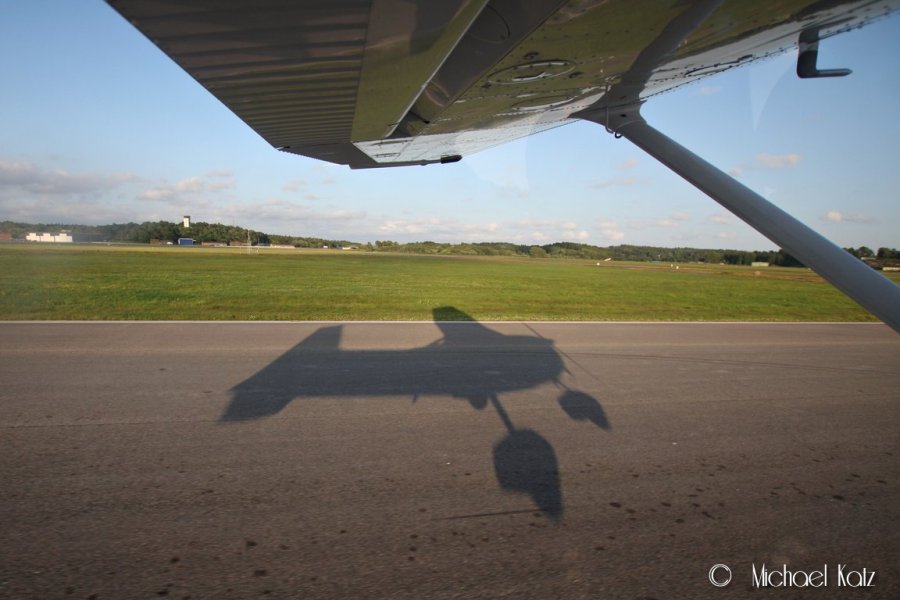 NRO takker for seg under avgang på aller siste leg fra Göteborg Säve tilbake til Kjeller.
