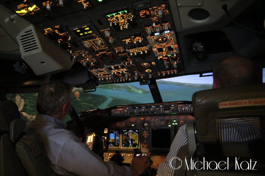 Test av VOR-E approach til Alta i 737-800-simulator. Her med SAS.