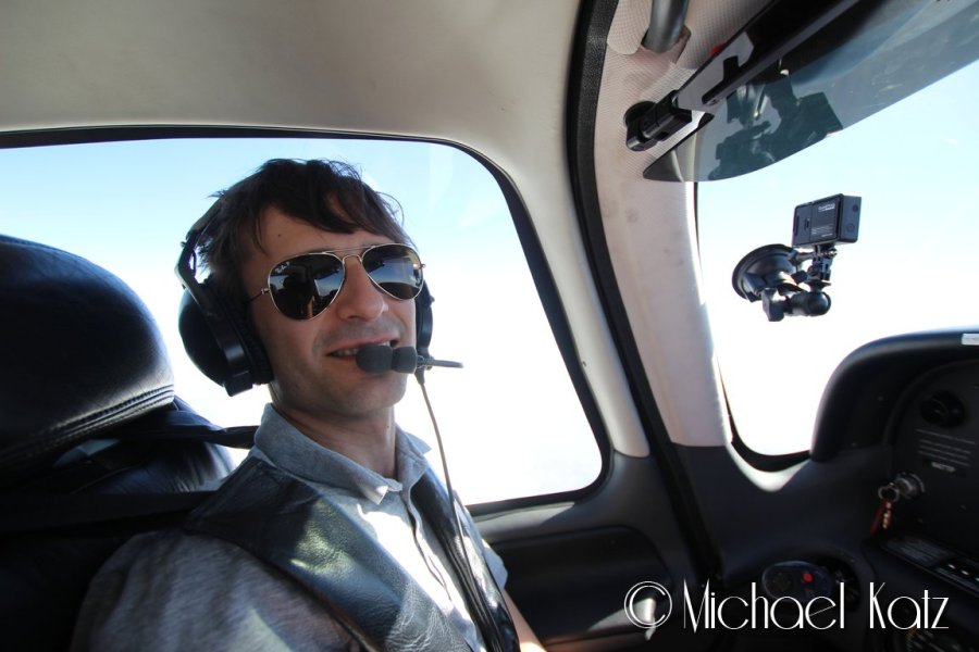 Ganske stor plass i kabinen sammenlignet med Cessna'en.