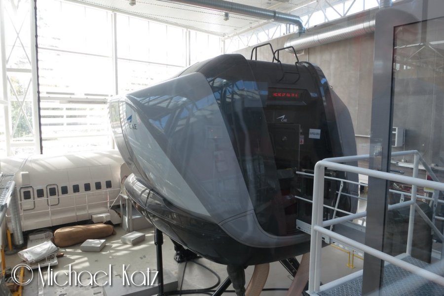 737-800-simulator på Gardermoen.