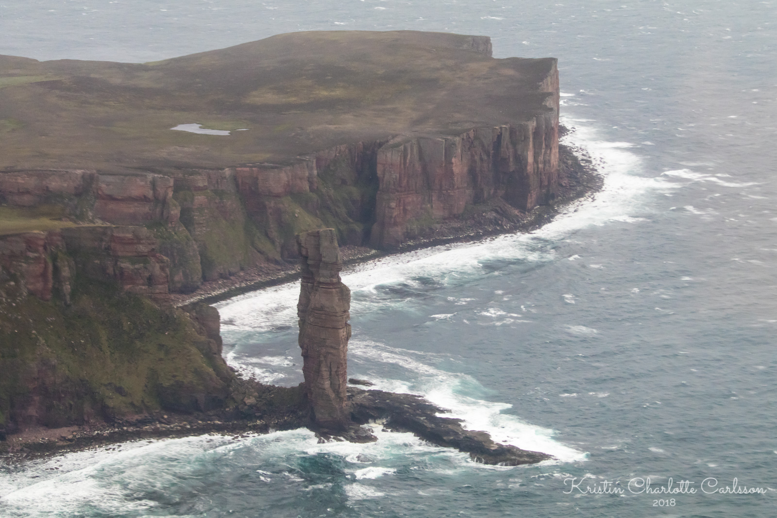 Old Man of Hoy på øya Hoy, en staur som ligner på en gammel gubbe.
